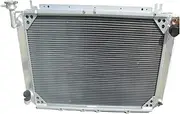 3Row 56MM Aluminum Radiator Compatible For Patrol GQ Y60 Safari 2.8L/4.2L 4200cc DIESEL RD28T TD42 I6 & 3.0L RB30S PETROL 1987-1997