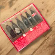 Coca-Cola 2002 Miniature Coke Bottle Evolution of the Contour Set 1899-1986 NWT