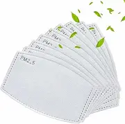 100 Pcs Activated Carbon PM2.5 Filter Insert 5 Layers Replacement Cloth Face PM 2.5 Filter Paper for Man and Women