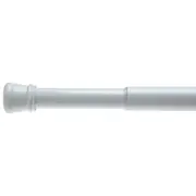 Multi-function Spring Tension Rod Shower Curtain Rod Extendable Rod white