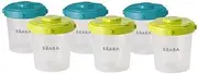 BEABA Portions Clip 2nd Age, 200mL, Set of 6
