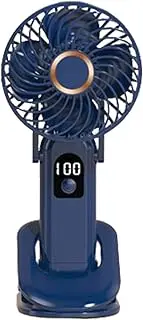 3 In1 Handheld Mini Fan, 2400 mAh USB Battery Personal Fan, Cooling Fan, USB Rechargeable Small Pocket Fan, 5 Speeds Personal Small Hand Fan Personal Foldable Fan for Indoor Home Office (blue)/1220