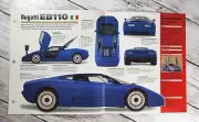 1992-1995 Bugatti EB 110 Spec Sheet Brochure Photo Poster Dream Machines