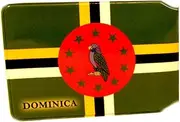 [Honeey] Dominica Flag Credit Card Bus Pass Wallet Slimline Travel Rail Ticket Holder Cover for Oyster Business Zip ID Card - Bifold - Party Bag Gift School Leaver Uni, Multicolor, 1x Wallet, Modern