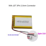 3.7V 2000mAh 7.4Wh polymer Li Battery 704060 JST 3Pin2.0 For Mini Boom Speaker