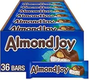 ALMOND JOY, Chocolate Coconut Candy Bar (Pack of 36)