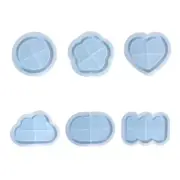 Cloud Heart Flower Shape Tray Molds with Edge Jewelry Tray Holder Mold