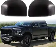 VMDCcdz Driver Left and Passenger Right Side Mirror Cover Caps Replacement Compatible with Ford F150 2015 2016 2017 2018 2019 2020 Textured Black