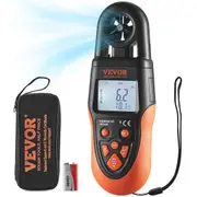 Bluetooth Handheld Anemometer, -10℃ to 60℃, Digital Wind Speed Meter Gauge with LED Backlight Screen, Measures Wind Velocity Wind Temperature Air Flow Wind Chill, for Surfing Drone Flying