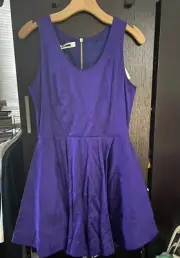 McQ Alexander McQueen Purple Sleeveless Dress New With Tags Size 42