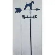 The Lazy Scroll airedalein Airedale Terrier Garden Mount Weathervane