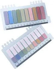 KICHOUSE 2 Sets Fluorescent Sticky Label Tabs Page Markers Tabs Students Sticky Markers The Pet