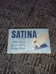 3 - Vintage Boxes of Satina Ironing Aid Free Sample Size 1/2 Cake NOS