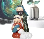 Manger Scene - Nativity Set Christmas Decoration - Nativity Figures, Christ Birth of Jesus Ornaments, Jesus Birth Decor for Mantel, Shelf