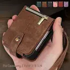 Wallet Case For Samsung Galaxy Z Flip 6 5 4 3 Shockproof Leather Purse Cover