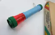 Railway signal lamp - Flashlight tricolor (white, green and red)
