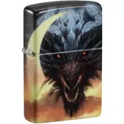 Zippo Lighter Dragon Design Metal Construction Refillable and Windproof 48934