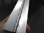 304 Stainless Steel Continuous Hinge, 1", 0.063" Thick, 1/8" Pin, 96" Long