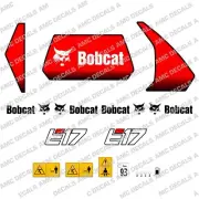 BOBCAT E17 MINI DIGGER EXCAVATOR DECAL STICKER SET