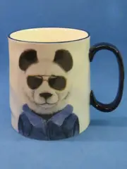 4" Signature Housewares Tea Coffee Mug Cup 14 oz - Panda Bear w/ Sunglasses