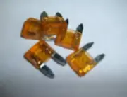 5 Automotive ATM Mini Fuse Nickel 5 Amp for Car Boat Audio Auto Alarms Fuses