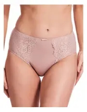 [Kayser] Lace Stretch Cotton Full Brief in Blush