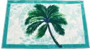 KITCHEN ACCENT RUG (nonskid back) (17" x 28") 1 PALM TREE ON SEALIFE BACK # 2,EE
