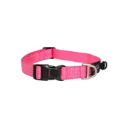 Rogz Classic Lockable Reflective Dog Collar Pink XXL