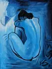 NEW Pablo Picasso Blue Nude Poster Print Wall Art Canvas A0-A5 Sizes or Custom