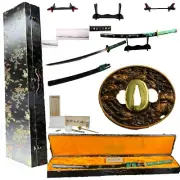 New 41" Green The Sword Of Nightmare Katana Japanese Samurai Battle Ready Sharp