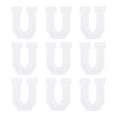 Letters U Patches White Iron-On Letters Patch for Clothing Repair 9 Pcs
