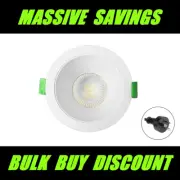 10W COB LED Downlights Kit Dimmable Recessed Tri Colour CCT Ceiling 90mm Cut Out