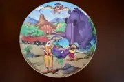 Vintage McDonalds Plate 2001 Dinosaurs Grimace Birdie Ronald