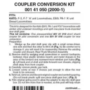 Pilot Locomotive Coupler Conversion Kit (2000-1)