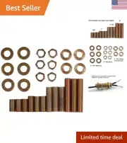 Complete Lamp Repair Hardware Assortment: Pipe Nipples, Washers, Lock Nuts