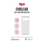 Tech21 EvoClear Phone Case For Google Pixel 6 - Clear
