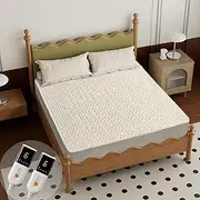 GOTCOZY Electric Blanket Queen Size - Fitted Heated Underblanket Dual Control with 6 Heat Settings & 10 Hour Auto Off(203x152cm)
