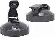 [DRELD] Pack of 2 Flip Top to Go Lids for Nutribullet Accessories 600W/900W, Resealable Cup Lid, Nutribullet, Hinged Lid Compatible with Nutri Bullet Mixing Cup 18oz/24oz/32oz