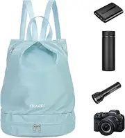 [Generic] Wet and Dry Backpack, Gym Sack Bag - Dry-Wet Travel Sports Backpack, Beach Pool Casual Bags, Multifunctional Waterproof Portable Gym Bag for Gym Camping Beach
