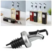 Liquor Pourer Dispenser Oil Drizzler Sprayer w/ Dust Cap Nozzls Plastic N3R2