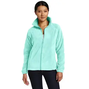 美國百分百【全新真品】Columbia 外套 刷毛 立領 輕 fleece 保暖 哥倫比亞 湖水綠 女 XS號 B534