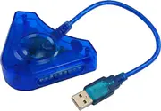 2 Port Ps2 To Ps3 Usb Game Controller Converter Adapter