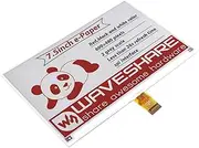 Waveshare 7.5inch E-Paper (B) E-Ink Raw Display 800×480 Pixels Red/Black/White Three-Color with SPI Interface Without PCB >170°Wide Viewing Angle Paper-Like Displaying Without Electricity