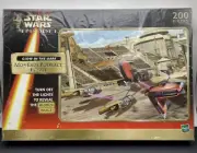 STAR WARS Vtg. 1999 Mos Espa Podrace Glow in the Dark Puzzle 200 Pieces Hasbro