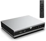Gustard DAC-X26III Network Streamer DAC, Dual ES9039SPRO DSD512 PCM768kHz DAC, USB/LAN/Optic/Coaxial/AES/IIS/Clock inputs to RCA/RCA Digital Analog Converter, HiFi Network Bridge DACs (Silver)