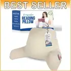 Large Back Rest Pillow with Pockets - Perfect for Reading & Bedrest Relief