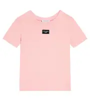 [Dolce & Gabbana Kids] Dolce & Gabbana Kids Logo cotton jersey T-shirt Y 2 pink