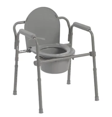 Compass Health ProBasics 3-In-One Steel Folding Bedside Commode