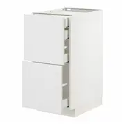 METOD / MAXIMERA base cb 2 frnts/2 low/1 md/1 hi drw, white/Stensund white, 40x60x80 cm