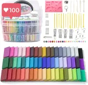 Shuttle Art Polymer Clay Kit | 57 Colors Oven-Bake Modeling Clay for All Ages
